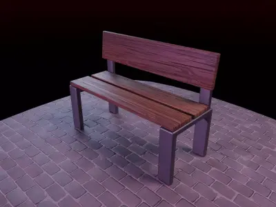 The Bench 3D model purchase