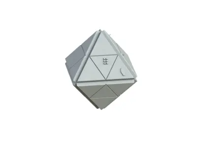 Sci Fi Object No 1873 Low Poly Low-poly 3D model
