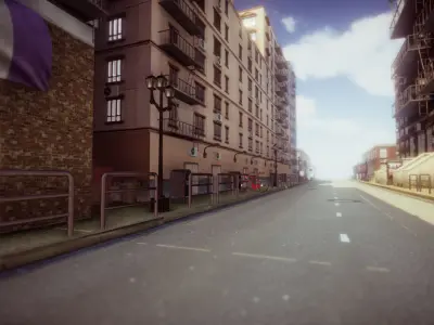 Modern City 3 UPDATE Low-poly 3D model