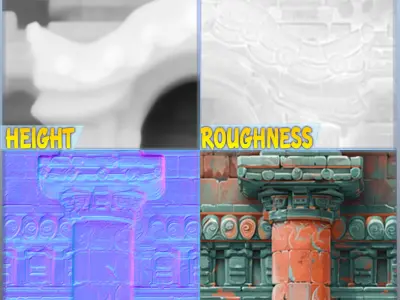 Stylized Wall Seamless Texture Texture