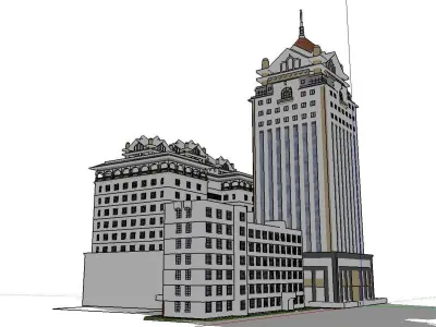 vacation spot-Resort-Fashion Leisure Hotel-0230 3D model