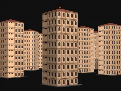 Building House v3 Civic Building 3D model
