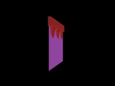 curtain window  3D model