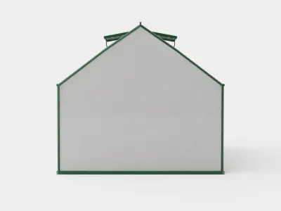 Greenhouse Merkur 9900 Glass Green Low-poly 3D model