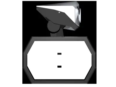 SciFi lowpoly robot drone on tracked wheels  3D model