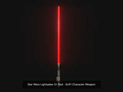 05 Star Wars Lightsaber Colors - SciFi Character Weapon 3D Model Pack
