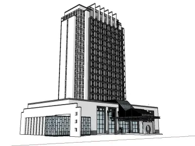 vacation spot-Resort-Fashion Leisure Hotel-0198 3D model