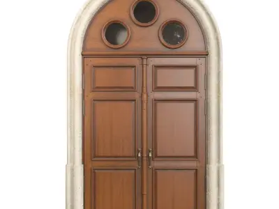 Entrance classic door 56 3D model