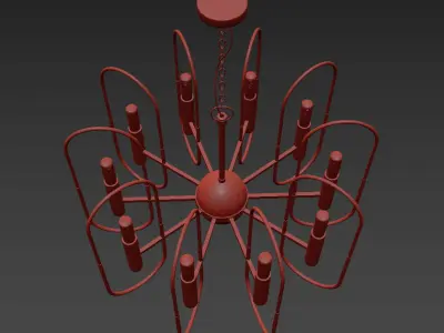 Lucent chandelier 3D model