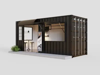 Container Cafe 2 3D model