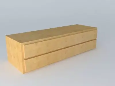 Chest of Drawers DOORS HKOM2S 5 17 BRW Milano Oak 3D model