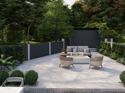 Garden Landscape 3D Model - SketchUp and Lumion Scene-Plan 3D model