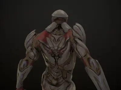 Mutant 3 Humanoid Monster Low-poly 3D model