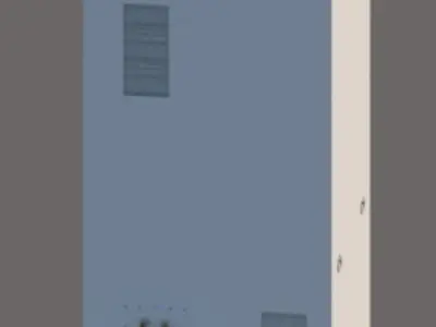 RF Shield cabinet 800x1000x2200mm 3D model