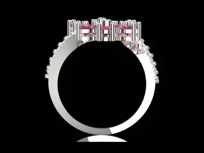 wedding bridal stl 3dm jewelry ring model jr00237 3D print model