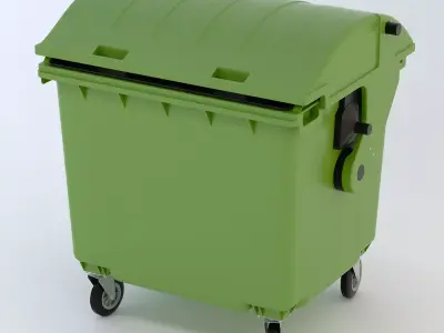 Wheeled-container 1100L 3D model