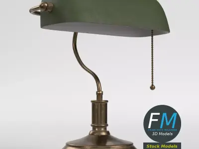 Banker Lamp 2 3D model