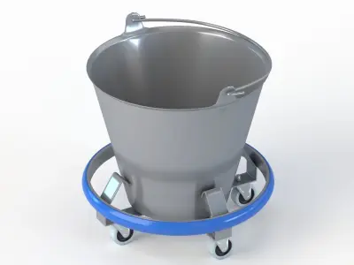 Kick Bucket Low-poly 3D model