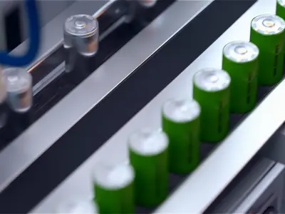 Lithium ion battery factory 3d scene 3D model