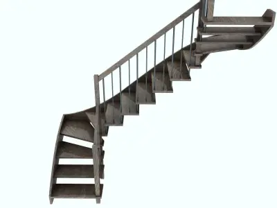 stairs spiral staircase Free 3D model