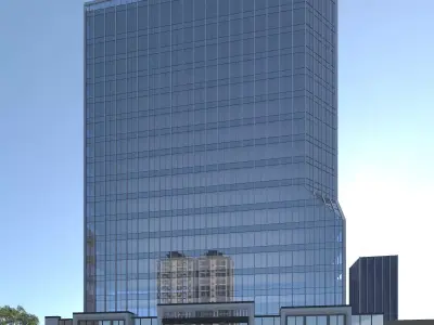 Modern high-rise buildings 3D model