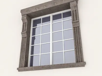 Window Frame 11 Low-poly 3D model