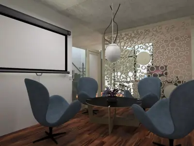 Round big lamp 3D model