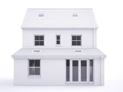 British House Theale B 3D model