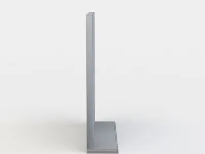 Window metal door Low-poly 3D model