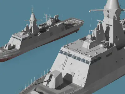  Baynunah Class Corvette UAE Navy Rigged 