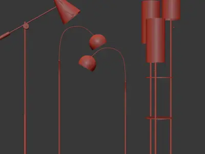Modern Floor Lamp 3D model