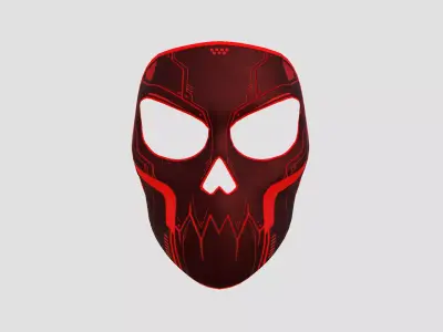 Scifi Skull Mask A06 - Fantasy Character Design Low-poly 3D model