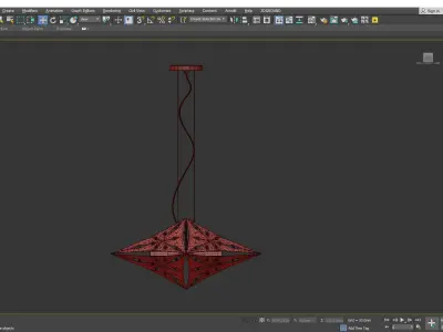  QUASAR TRIPLE MODULE CHANDELIER Low-poly 3D model