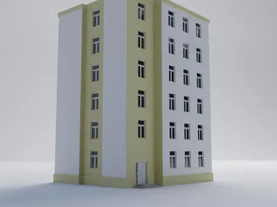 Apartment building 3D model
