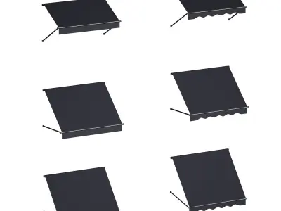 Marquise canopy visor 3D model