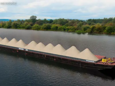  Hopper Barge with Sand 