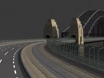 Sydney Harbour Bridge 3D model