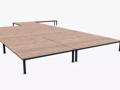 Wharf 01 Low-poly 3D model