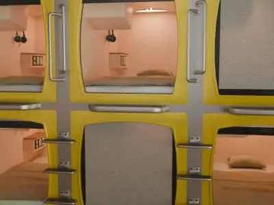 Capsule Hotel 3D model