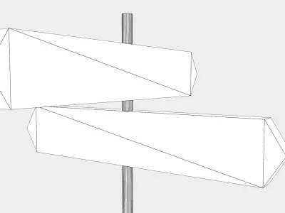 Japan Street Sign 3D model