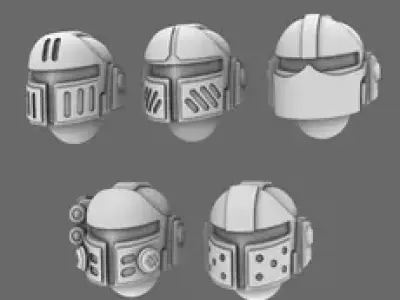 Space Knights V10 Helmet Type 251002 3D print model