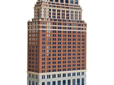 Building 44 Wall Street New York 3D model