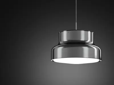 Bumling two gold pendant lights 3D model