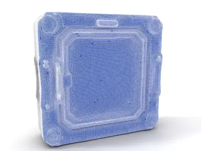 Futuristic Space Door with LED model pack Low-poly 3D model