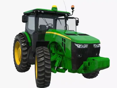 Tractor Generic 2 Rigged 3D model