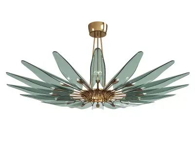 Max Ingrand Dahlia Chandelier Low-poly 3D model