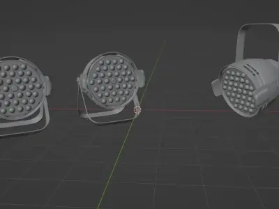 Strobe stage Light 3D model