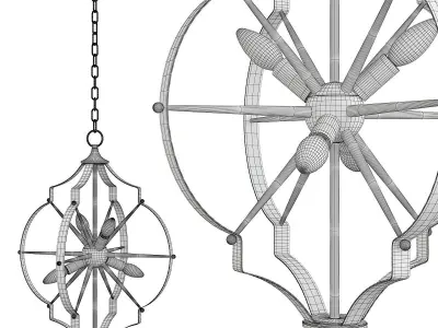 LAGUNA BEACH CHANDELIER Low-poly 3D model