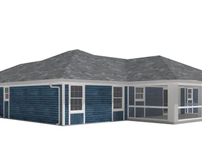 House-028 Low Poly 3D model