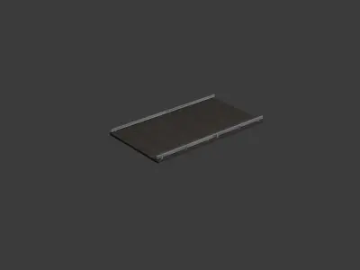 3D Model Rugged Road Track  3D model